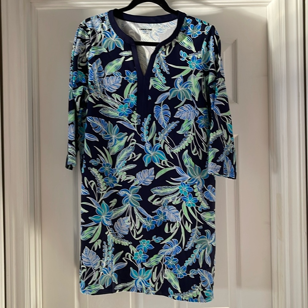 Lands End cover up dress medium P